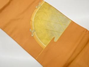 引箔金駒刺繍光悦垣にヱ霞模様名古屋帯
